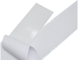 Лента контакт 40 мм Клеевая Петля белый 100PL