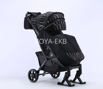 Детская коляска BABALO 2022 FUTURE Серебряные полосы