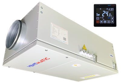 VMPU-E-750-6.0/3-1 УСТАНОВКА ПРИТОЧНАЯ КОМПАКТНАЯ 750м3/ч   6,0 кВт   3 фазы   380В