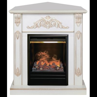 Угловой электрокамин Anita WT с очагом 3D Olympic