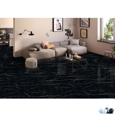 Керамогранит Staro Palacio Nero Marquina 60х120 см глянцевый