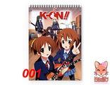 K-ON блокнот А6 на пружине или на скрепке