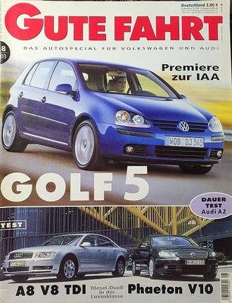Gute Fahrt Magazine August 2003, Иностранные журналы об автомобилях, Intpressshop