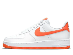 Кроссовки Nike Air Force 1 07 White Team Orange мужские DC2911-101