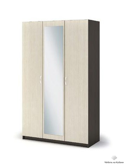 Бася (Басса) ШК 553 шкаф 3 ств Венге/Белфорт