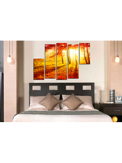 Модульная картина "Золото природы"