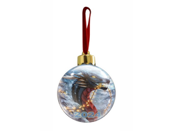 Новогодний ёлочный шар год Дракона №12