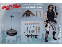 Змей Плискин, стандартная версия (Курт Рассел, "Побег из Нью-Йорка") - Коллекционная фигурка 1/6 Crown Series Escape from New York Snake Plissken Sculpted Hair ver (CRW004AS) - ASMUS TOYS