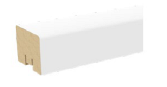 Декоративная рейка МДФ 2700х40х30 мм Белый эмалит