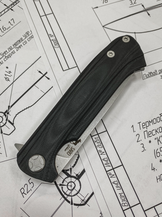 Складной нож Чиж-NEXT (Elmax, черный G10)