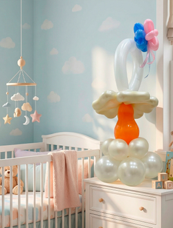 Соска (пустышка) из воздушных шаров