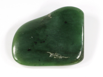 Нефрит, галтовка, Россия, Бурятия (47*40*13 мм, 39 г) №28267