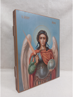 Михаил Архангел, святой Архистратиг. Рукописная икона 22х28см.