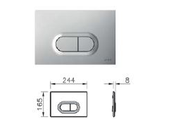 Комплект: Подвесной безободковый унитаз Vitra Integra Round, с толстым сиденьем дюропласт с микролифтом, инсталяцией и панелью управления, матовый хром, 9004B003-7202