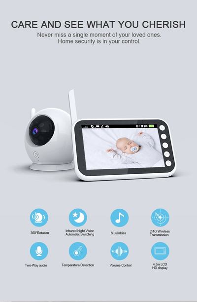 Видеоняня baby monitor ABM100S 4,3 inch