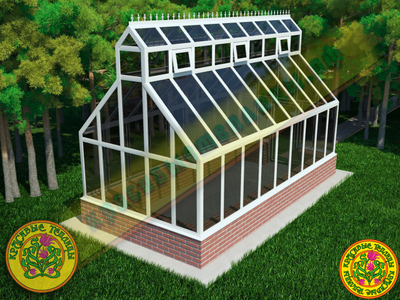 Йоркшир теплица из алюминия и стекла. Теплица люкс Йоркшир, английская теплица из алюминия и стекла