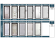 Дверь металлическая "Президент ЛАЙН Силк Титан+чёрный пластик/цемент светлый