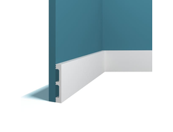 Плинтус напольный Перфект Plus P88, из дюрополимера, влагостойкий, под покраску, 2 метра