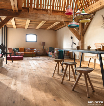 Паркетная доска Meister Дуб Витал Бакеральм 8834 в интерьере