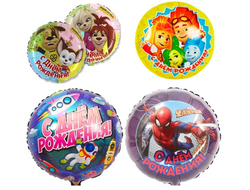 шар с гелием 18"/46 см мультяшки (на выбор)