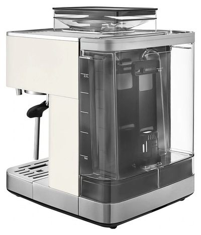 Полуавтоматическая эспрессо машина с кофемолкой KitchenAid, фарфорово-белый, 5KES6551EPL
