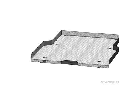 Платформа грузовая выкатная Toyota Hilux Vigo (2004-2015) не крашеная, БЕЗ ВКЛАДЫША, АВС-Дизайн