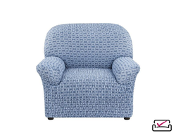 Чехол на кресло Сиена Сатурно Синий. ИТАЛИЯ