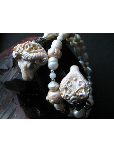 Браслет в стиле арт-нуво с овечкой и барашком