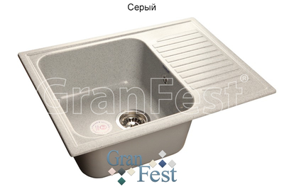 Керамическая мойка Granfest Гранфест GF-S645L реверсивная 1 секционная мойка