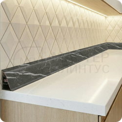 Пластиковый Плинтус для столешницы CEZAR BL44 - 155
