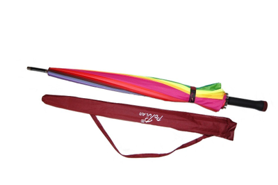 Зонт Радуга 24 спицы с чехлом, полуавтомат Popular