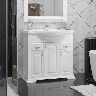 КОМПЛЕКТ МЕБЕЛИ РИСПЕКТО 85 МАТОВЫЙ БЕЛЫЙ