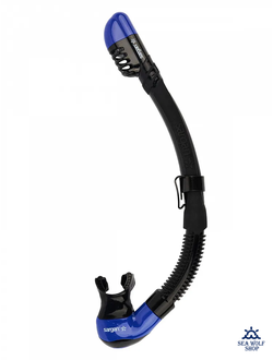 Маска с трубкой Sargan "БАТТЕРФЛЯЙ-М" черно-ярко синий