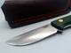 Нож Fang сталь N690 желто-зеленая микарта