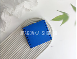 КОРОБКА С ОТКИДНОЙ КРЫШКОЙ 80*80*30мм СИНИЙ