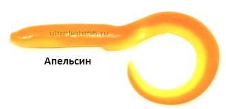 Твистер съедобный &quot;Рыбацкие FISHки Угорь UV&quot;, 210 мм / Апельсин