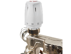 Насосно-смесительный узел ROMMER с термоголовкой, перепускным клапаном и байпасом, без насоса (Арт.