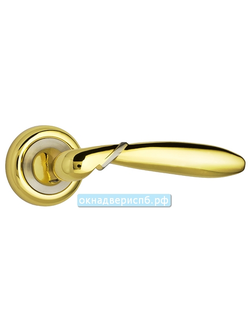 Дверная ручка Палермо, золото / никель