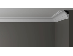 Потолочный плинтус DECOR-DIZAYN DD17, из дюрополимера, под покраску, ударопрочный, 2 метра.