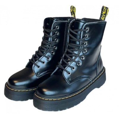 DR MARTENS 1460 JADON BLACK С ЧЕРНЫМ МЕХОМ