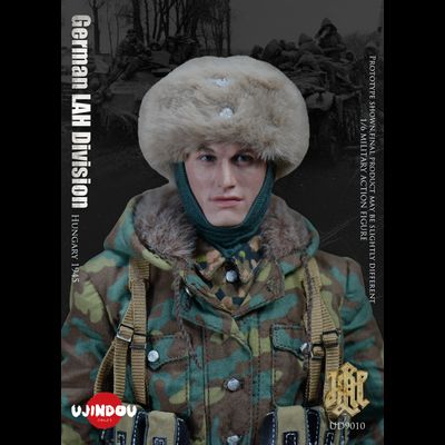 ПОВРЕЖДЕНА УПАКОВКА - Немецкий солдат в Венгрии, 1945 г - КОЛЛЕКЦИОННАЯ ФИГУРКА 1/6 WWII German LAH Division Hungary 1945 (UD9010) - UJINDOU