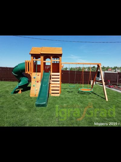 Детская площадка IgraGrad Клубный домик 3 с трубой