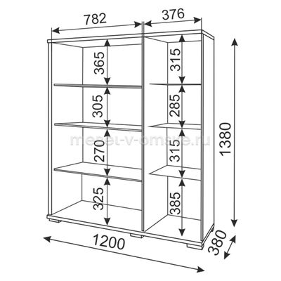 Шкаф-сервант "Тиффани-ЗР" №2