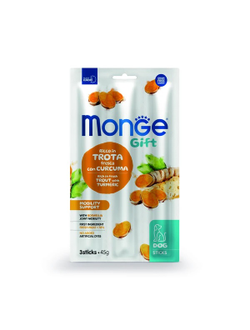 Мягкие палочки Monge Gift Mobility support, для всех пород для поддержки подвижности суставов, форель 45 гр