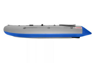 Моторная лодка ПВХ TROFEY 3500 НДНД (БЕЗ КИЛЯ) цвет серый с синим