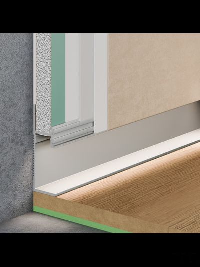 Теневой плинтус скрытого монтажа Pro Design 7210 Анодированный