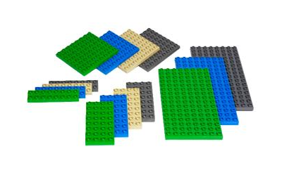 Малые строительные платы LEGO 9388