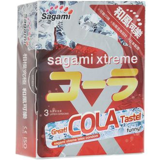 725/1 Ультратонкие ароматизированные презервативы «Sagami Xtreme Cola №3»
