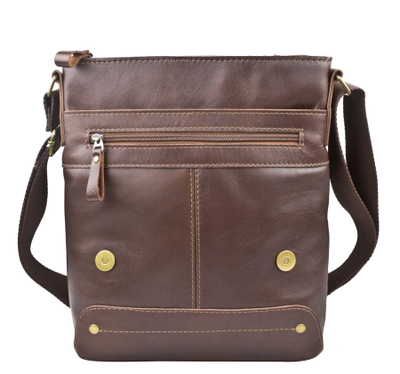 Кожаная мужская сумка Melazzo Premium brown (арт. 
5073-53)