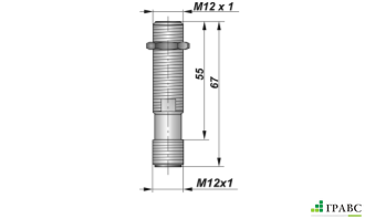 Индуктивный взрывозащищенный датчик SNI 01D-1,5-D-P12 резьба М12х1